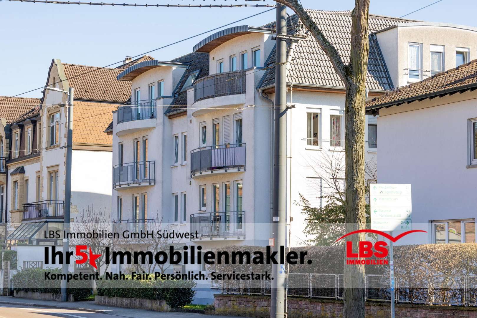 Hausansicht - Erdgeschosswohnung in 76185 Karlsruhe mit 53m² als Kapitalanlage kaufen