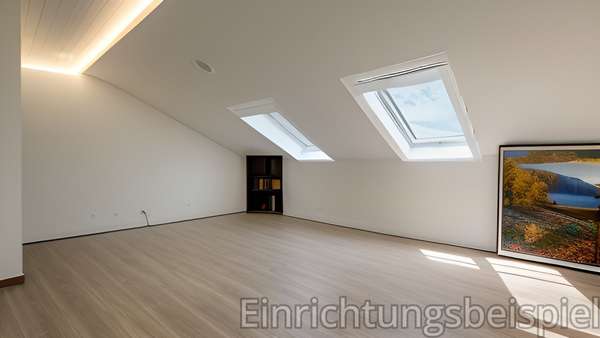 Visualisierung Wohnzimmer Visualisierung Wohnzimmer - Dachgeschosswohnung in 78239 Rielasingen-Worblingen mit 66m² kaufen