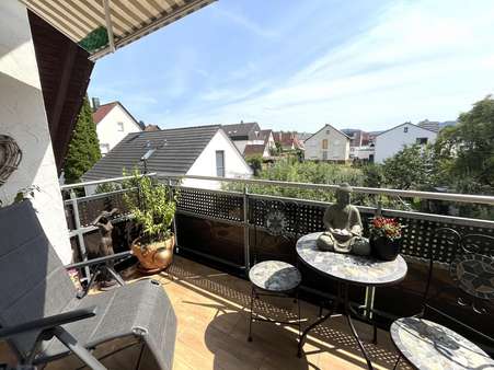 Großzügiger, sonniger Balkon Großzügiger, sonniger Balkon - Maisonette-Wohnung in 73037 Göppingen mit 111m² kaufen