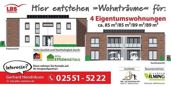 LBS-Werbebanner - Erdgeschosswohnung in 48565 Steinfurt mit 88m² kaufen