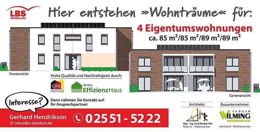LBS-Werbebanner - Etagenwohnung in 48565 Steinfurt mit 84m² kaufen