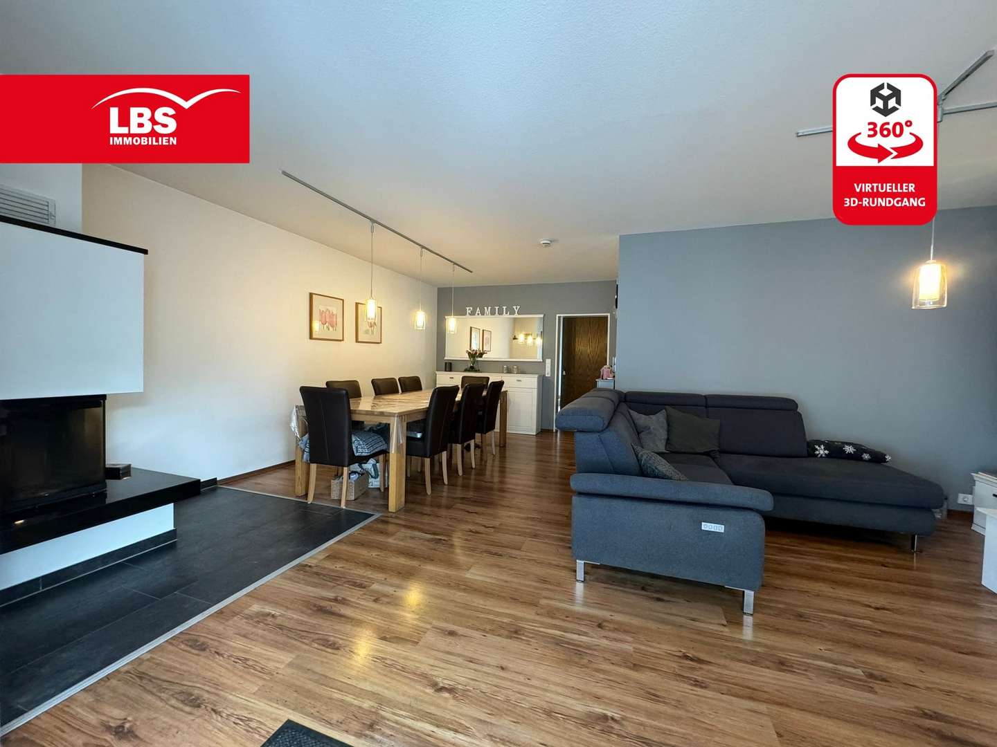 Wohn-Esszimmer - Reihenendhaus in 32832 Augustdorf mit 154m² kaufen