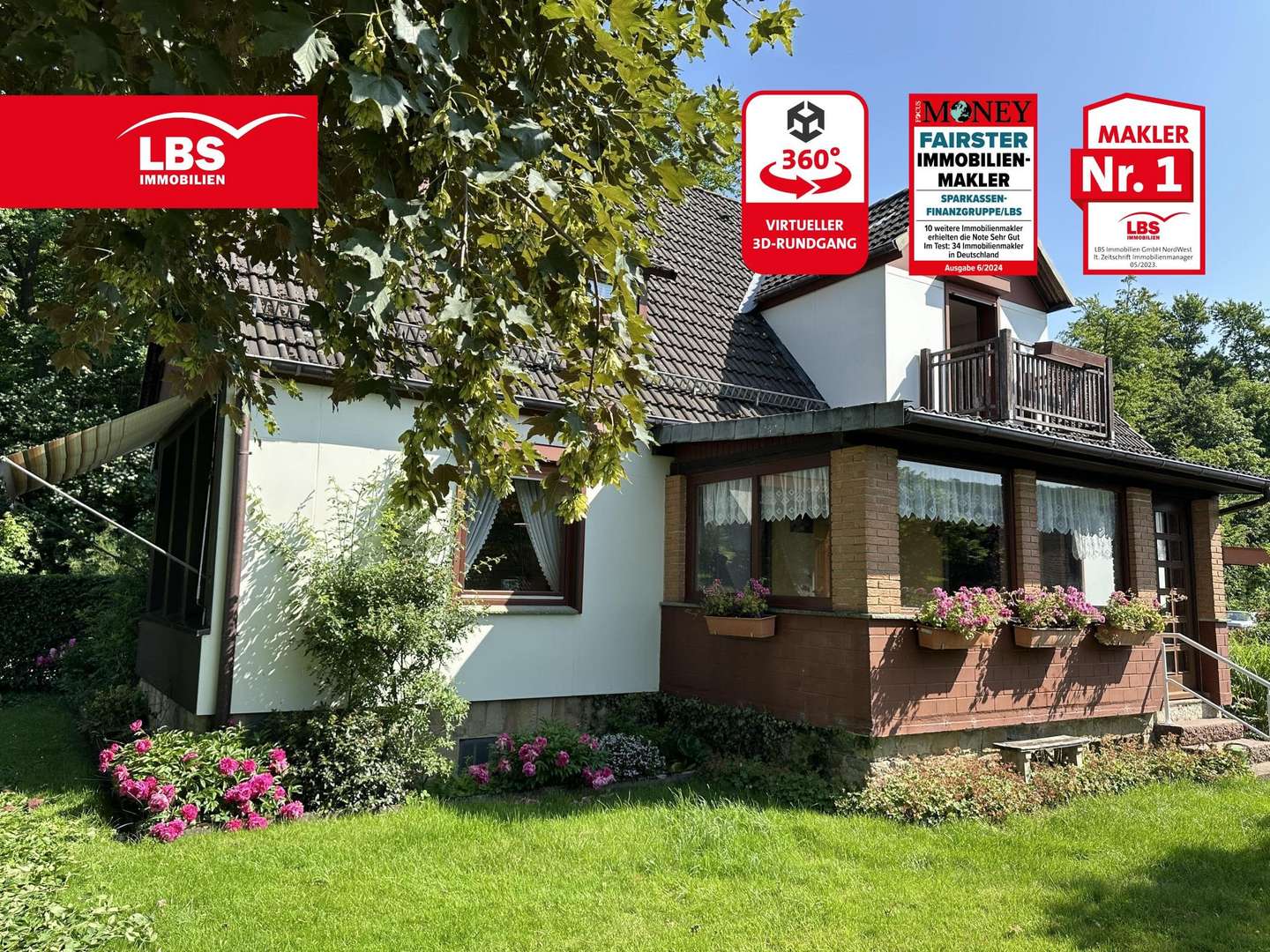 Gartenansicht-Süd Gartenansicht-Süd - Einfamilienhaus in 32816 Schieder-Schwalenberg mit 120m² kaufen
