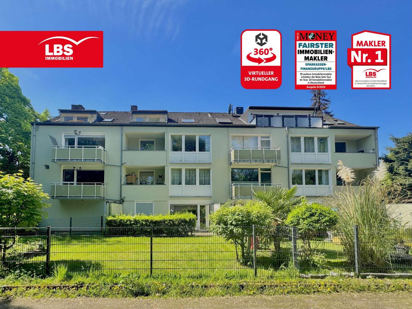 Haus Rückseite - Erdgeschosswohnung in 47198 Duisburg mit 62m² kaufen