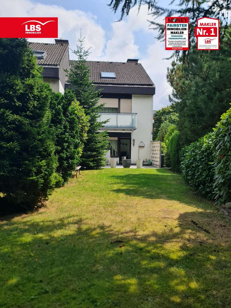 Gartenansicht Gartenansicht - Reihenendhaus in 42549 Velbert mit 134m² kaufen