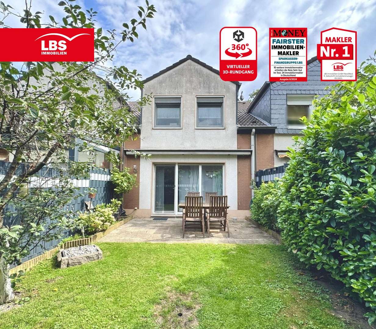 Gartenansicht Gartenansicht - Reihenmittelhaus in 47167 Duisburg mit 102m² kaufen