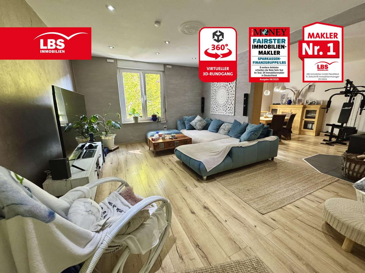 Wohn-/Essbereich - Etagenwohnung in 44623 Herne mit 117m² kaufen