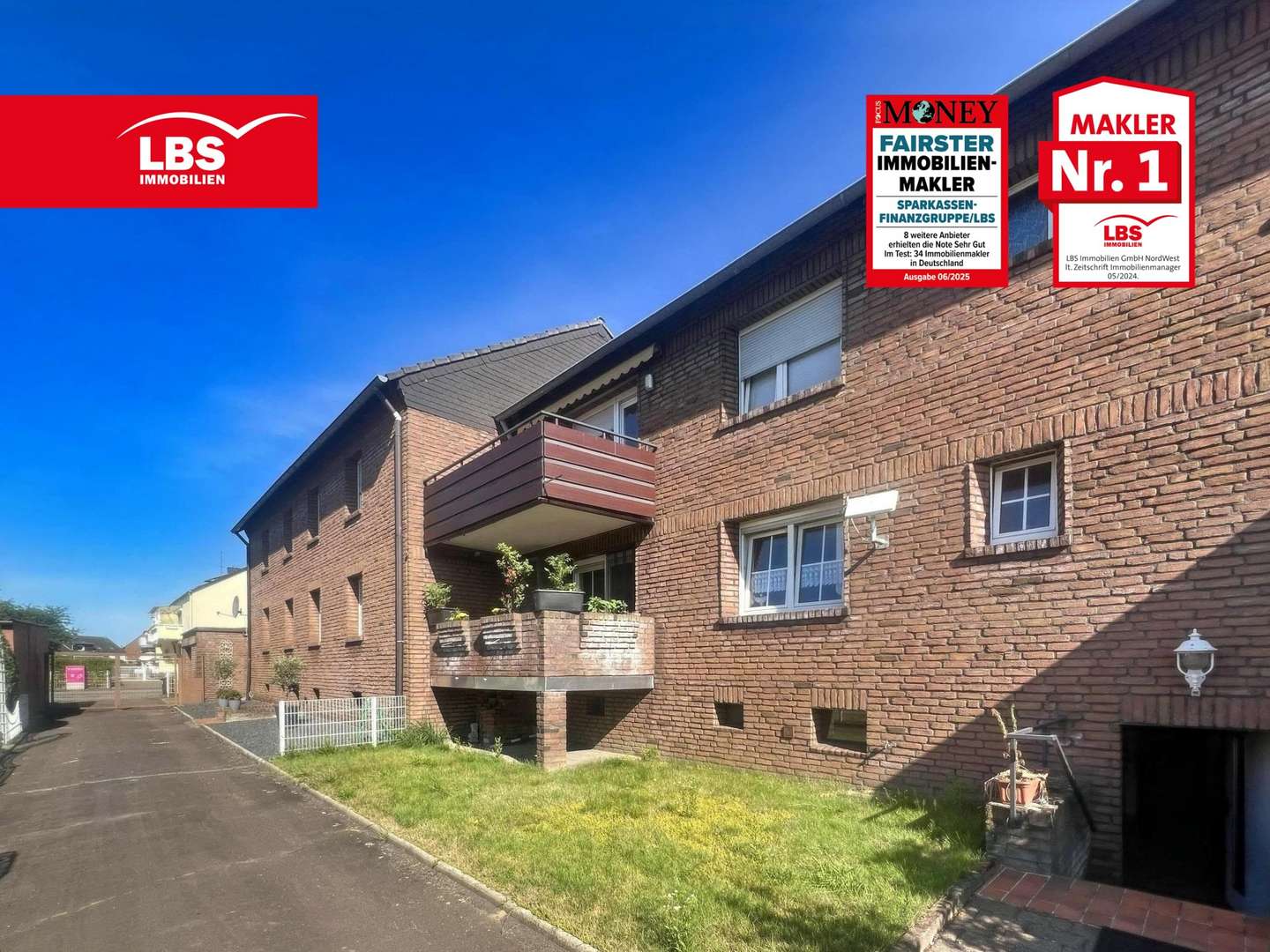 Ansicht hinten, Ausgang zum Garten Ansicht hinten, Ausgang zum Garten - Etagenwohnung in 47445 Moers mit 69m² kaufen