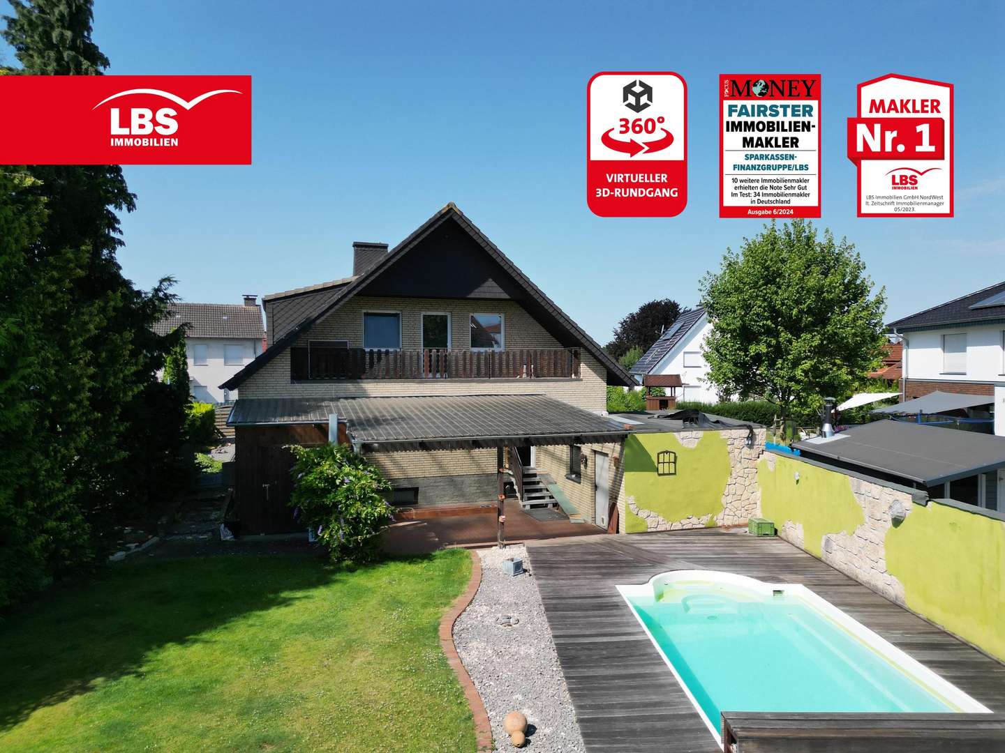 Haus Gartenansicht Haus Gartenansicht - Einfamilienhaus in 59558 Lippstadt mit 172m² kaufen
