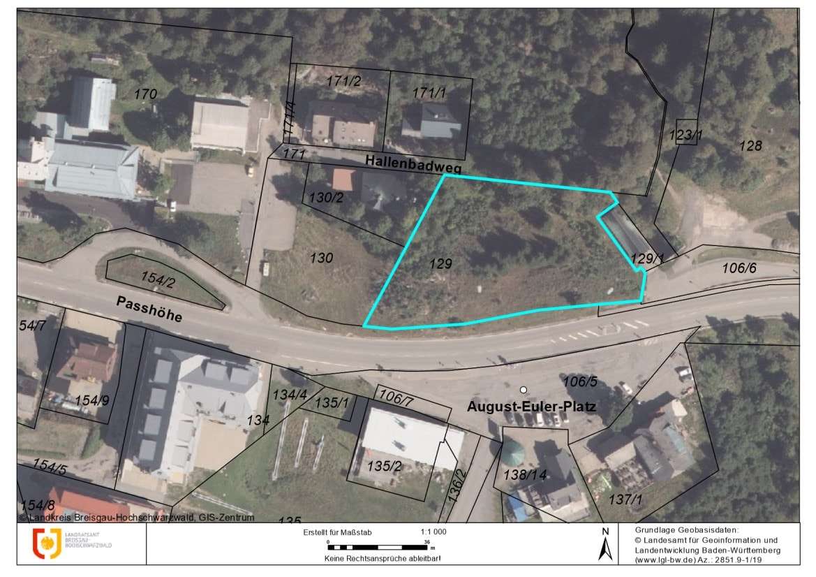 Lageplan Lageplan - Grundstück in 79868 Feldberg mit 3870m² kaufen