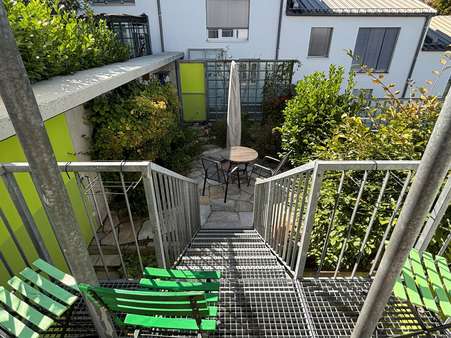 Der Blick in den Garten - Reihenmittelhaus in 79650 Schopfheim mit 117m² kaufen