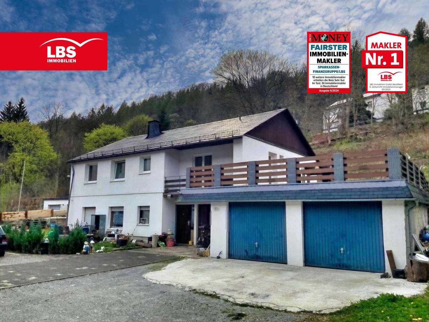 Nordwest-Ansicht - Zweifamilienhaus in 59929 Brilon mit 170m² kaufen