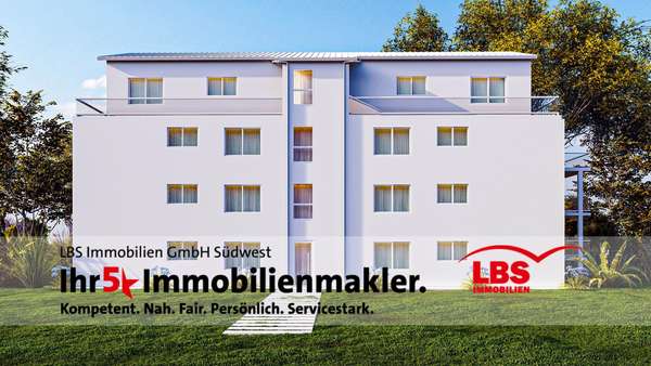 Haus Ansicht NO Visualisierung - Etagenwohnung in 76476 Bischweier mit 92m² kaufen