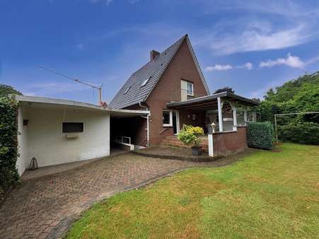 Ansicht vom Garten Ansicht vom Garten - Einfamilienhaus in 49716 Meppen mit 122m² kaufen