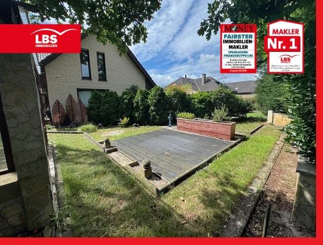 Ansicht vom Garten - Dachgeschosswohnung in 49811 Lingen mit 100m² kaufen