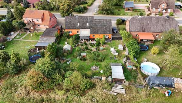 Luftbild Garten - Einfamilienhaus in 29488 Lübbow mit 180m² kaufen