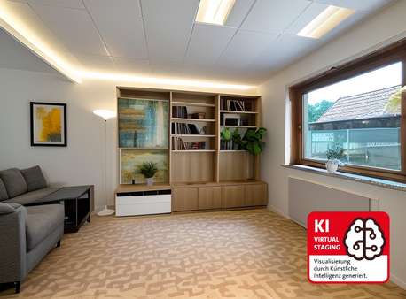 EG rechts - Wohnzimmer - Demo - Doppelhaushälfte in 37197 Hattorf mit 193m² kaufen