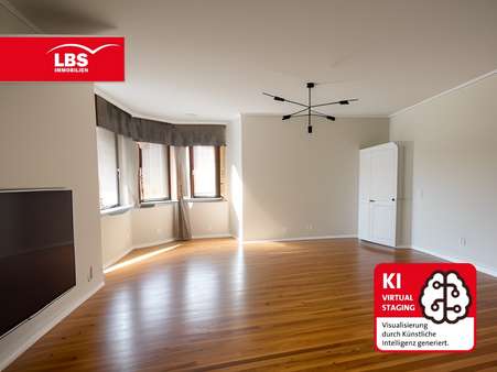Wohnzimmer mit Erker Wohnzimmer mit Erker - Doppelhaushälfte in 49356 Diepholz mit 150m² kaufen