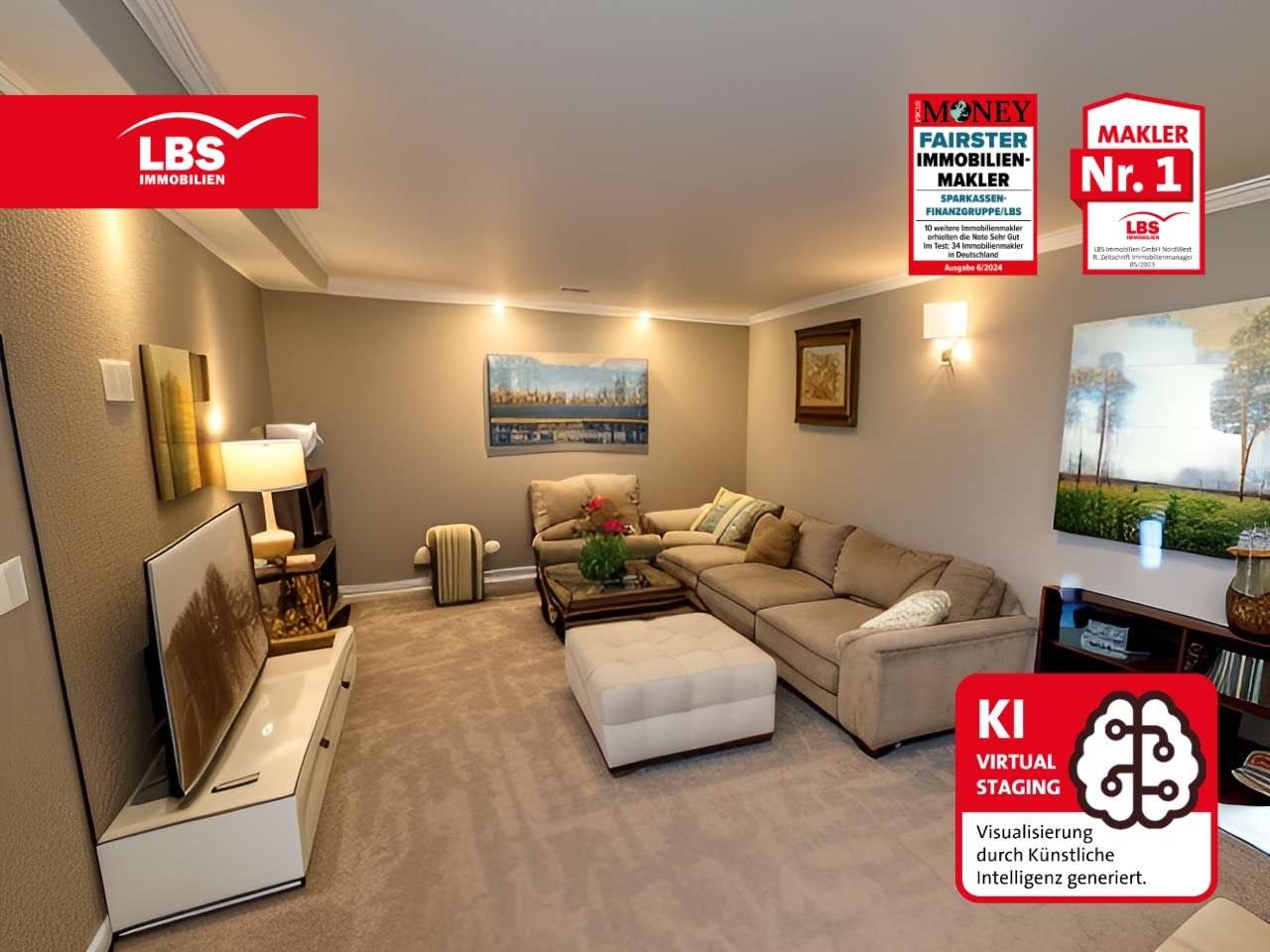 Wohnbereich - Doppelhaushälfte in 26169 Friesoythe mit 108m² kaufen