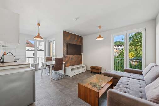 Wohn und Küchenbereich - Etagenwohnung in 49086 Osnabrück mit 67m² kaufen