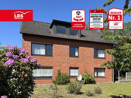Ansicht Gartenseite - Zweifamilienhaus in 21224 Rosengarten mit 200m² kaufen