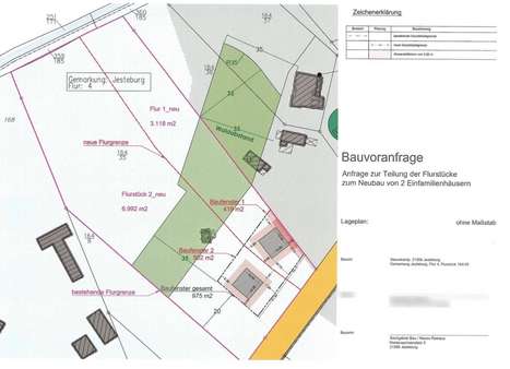 Beispiel Bauvoranfrage Beispiel Bauvoranfrage - Grundstück in 21266 Jesteburg mit 3118m² kaufen