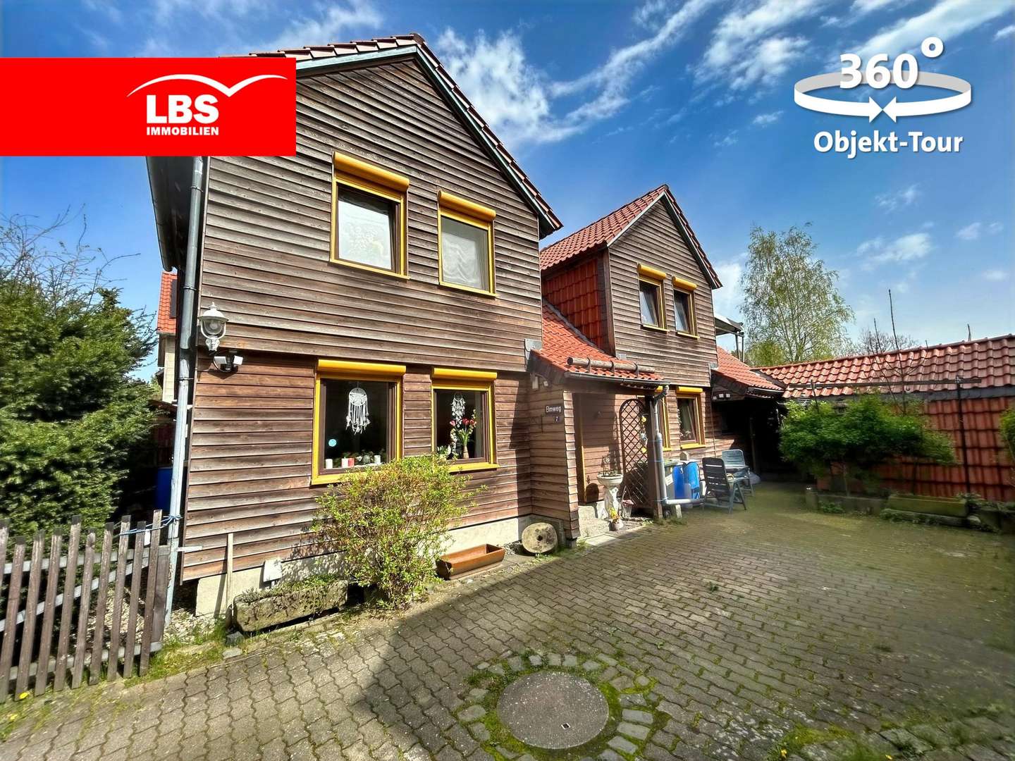 Blick vom Hof aufs Haus - Einfamilienhaus in 38170 Schöppenstedt mit 110m² kaufen