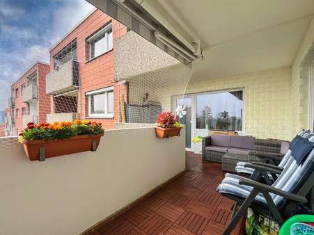 Balkon, Wohnzimmerblick - Etagenwohnung in 38120 Braunschweig mit 106m² kaufen