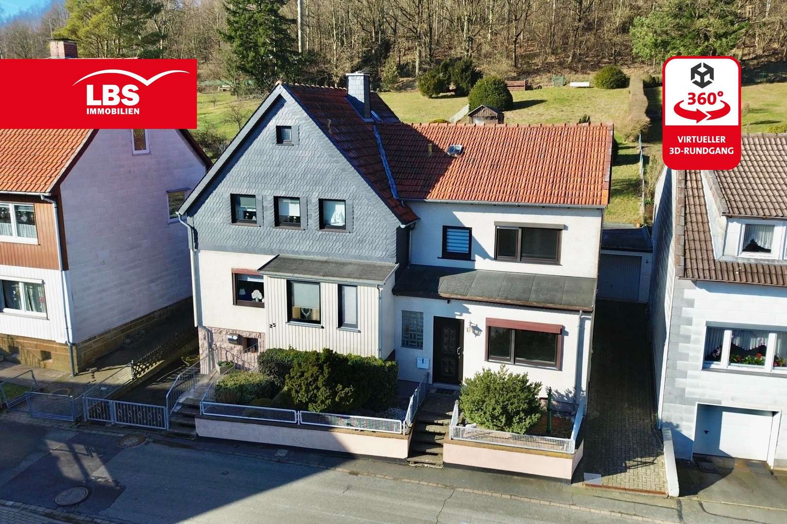 Süd-/Ostansicht - Zweifamilienhaus in 38685 Langelsheim mit 195m² kaufen