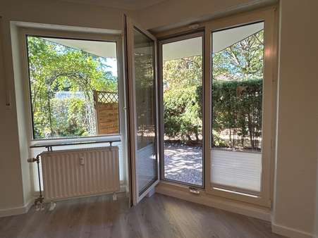 Zugang zur Terrasse Zugang zur Terrasse - Etagenwohnung in 12209 Berlin mit 56m² kaufen
