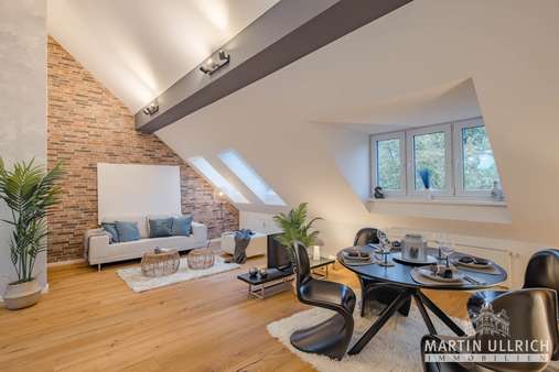 Wohnen Wohnen - Dachgeschosswohnung in 22083 Hamburg mit 118m² kaufen