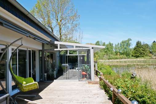 Terrasse mit Aussicht Terrasse mit Aussicht - Einfamilienhaus in 23717 Kasseedorf mit 130m² kaufen