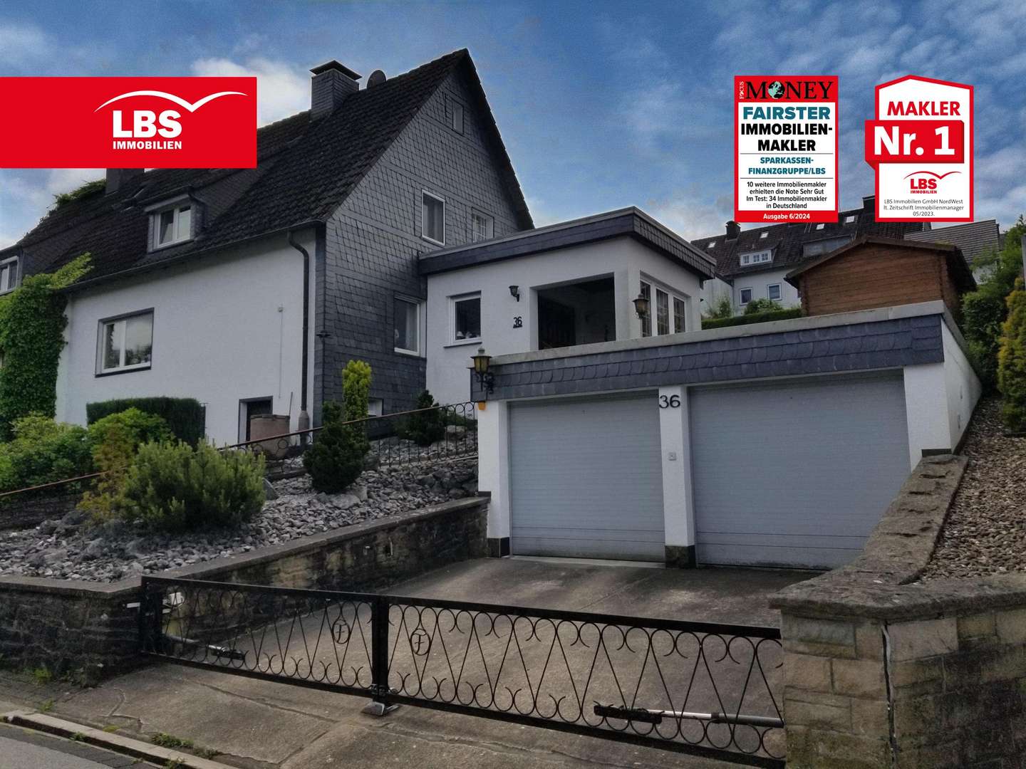 Vorderansicht Vorderansicht - Doppelhaushälfte in 58256 Ennepetal mit 144m² kaufen