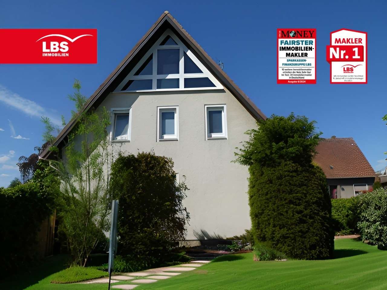 Giebelansicht - Zweifamilienhaus in 32257 Bünde mit 184m² kaufen