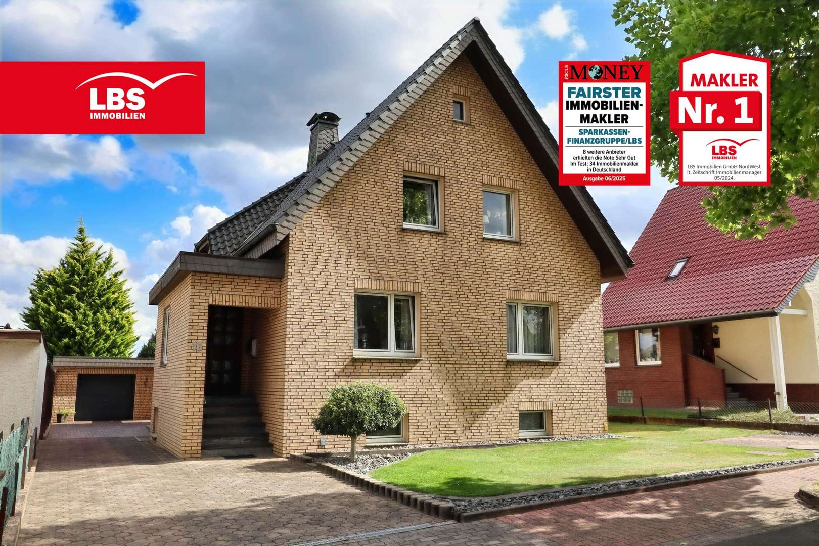 Außenansicht Außenansicht - Zweifamilienhaus in 32584 Löhne mit 166m² kaufen