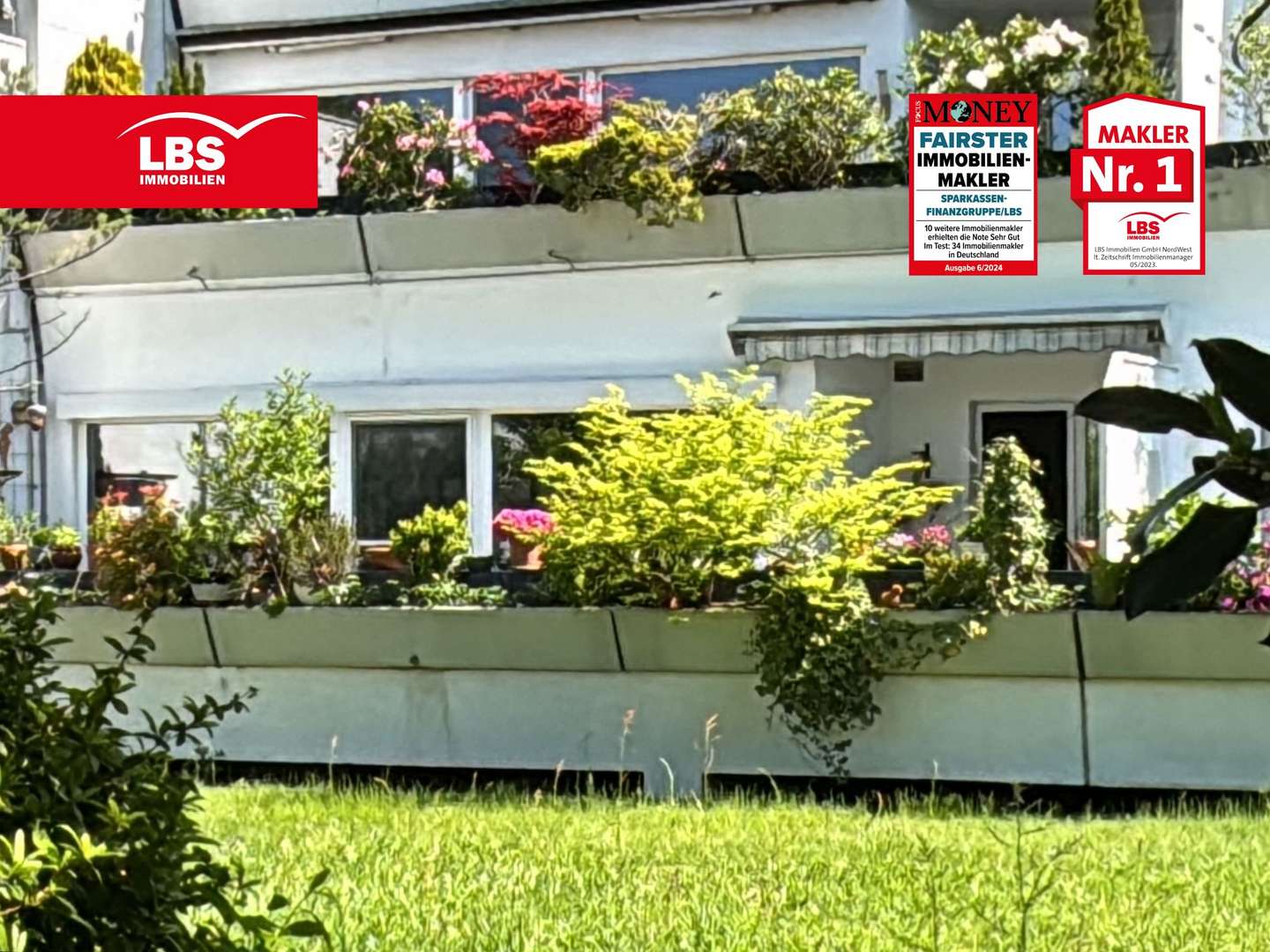 Gartenansicht - Erdgeschosswohnung in 46286 Dorsten mit 143m² kaufen