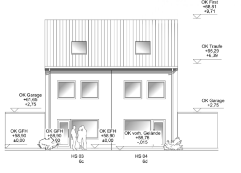 Gartenansicht - Doppelhaushälfte in 45659 Recklinghausen mit 117m² kaufen