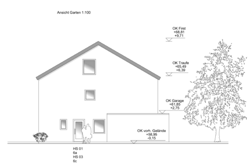 Seitenansicht - Doppelhaushälfte in 45659 Recklinghausen mit 117m² kaufen