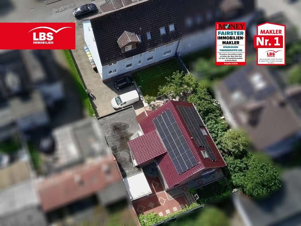 Luftaufnahme beider Objekte Luftaufnahme beider Objekte - Mehrfamilienhaus in 45770 Marl mit 425m² kaufen