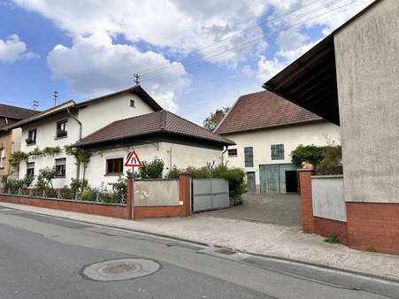 Straßenansicht mit Hofeinfahrt Straßenansicht mit Hofeinfahrt - Einfamilienhaus in 55444 Schweppenhausen mit 136m² kaufen