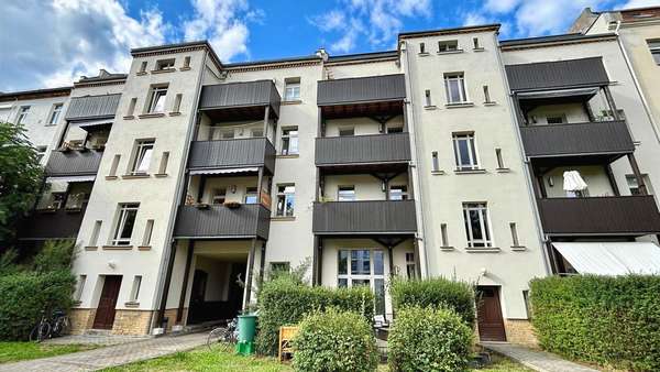 Hinteransicht Hinteransicht - Etagenwohnung in 04318 Leipzig mit 65m² als Kapitalanlage kaufen