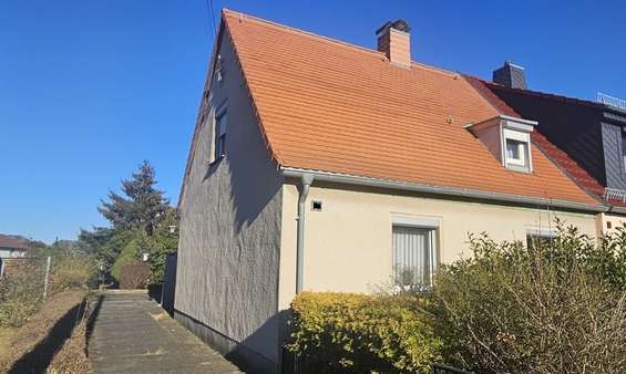 Süd/Westansicht - Doppelhaushälfte in 04758 Oschatz mit 92m² kaufen