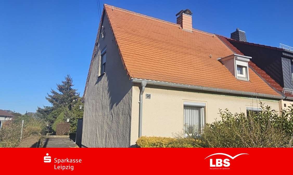 Süd/Westansicht - Doppelhaushälfte in 04758 Oschatz mit 92m² kaufen
