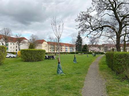 Park im Hof - Erdgeschosswohnung in 04319 Leipzig mit 47m² als Kapitalanlage kaufen