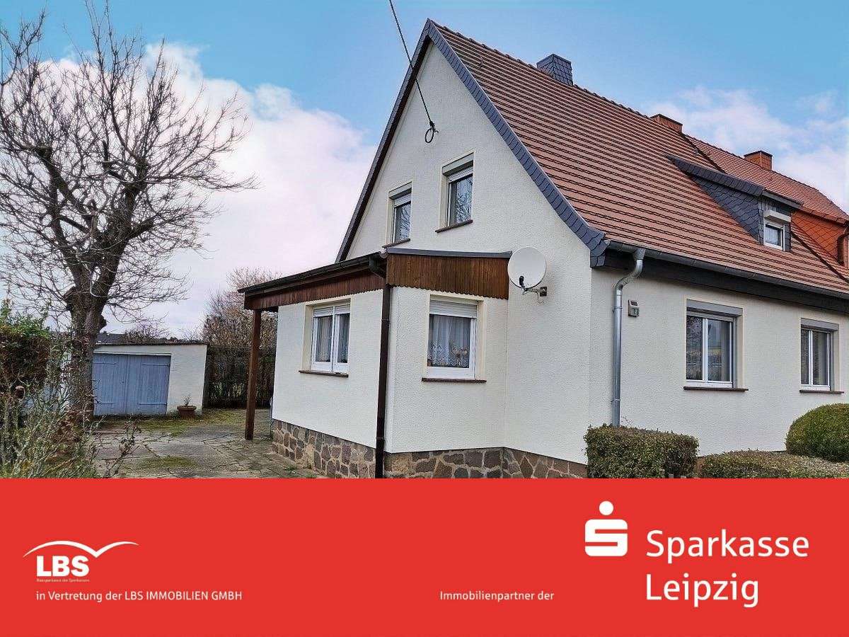 Straßenansicht - Doppelhaushälfte in 04886 Beilrode mit 97m² kaufen