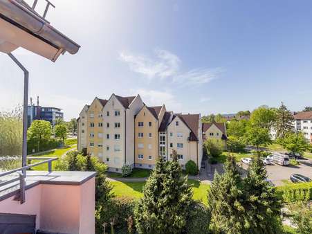 Aussicht von der Loggia - Maisonette-Wohnung in 78315 Radolfzell mit 107m² kaufen