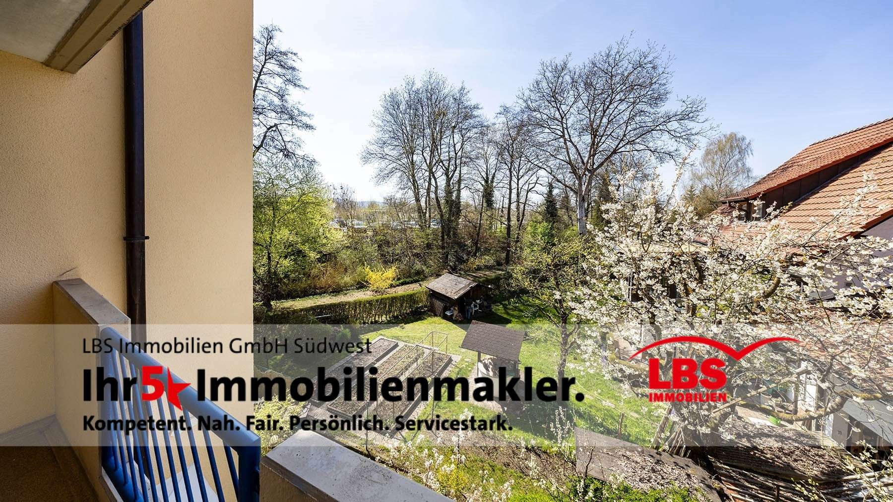 Balkonaussicht - Etagenwohnung in 78315 Radolfzell mit 62m² kaufen