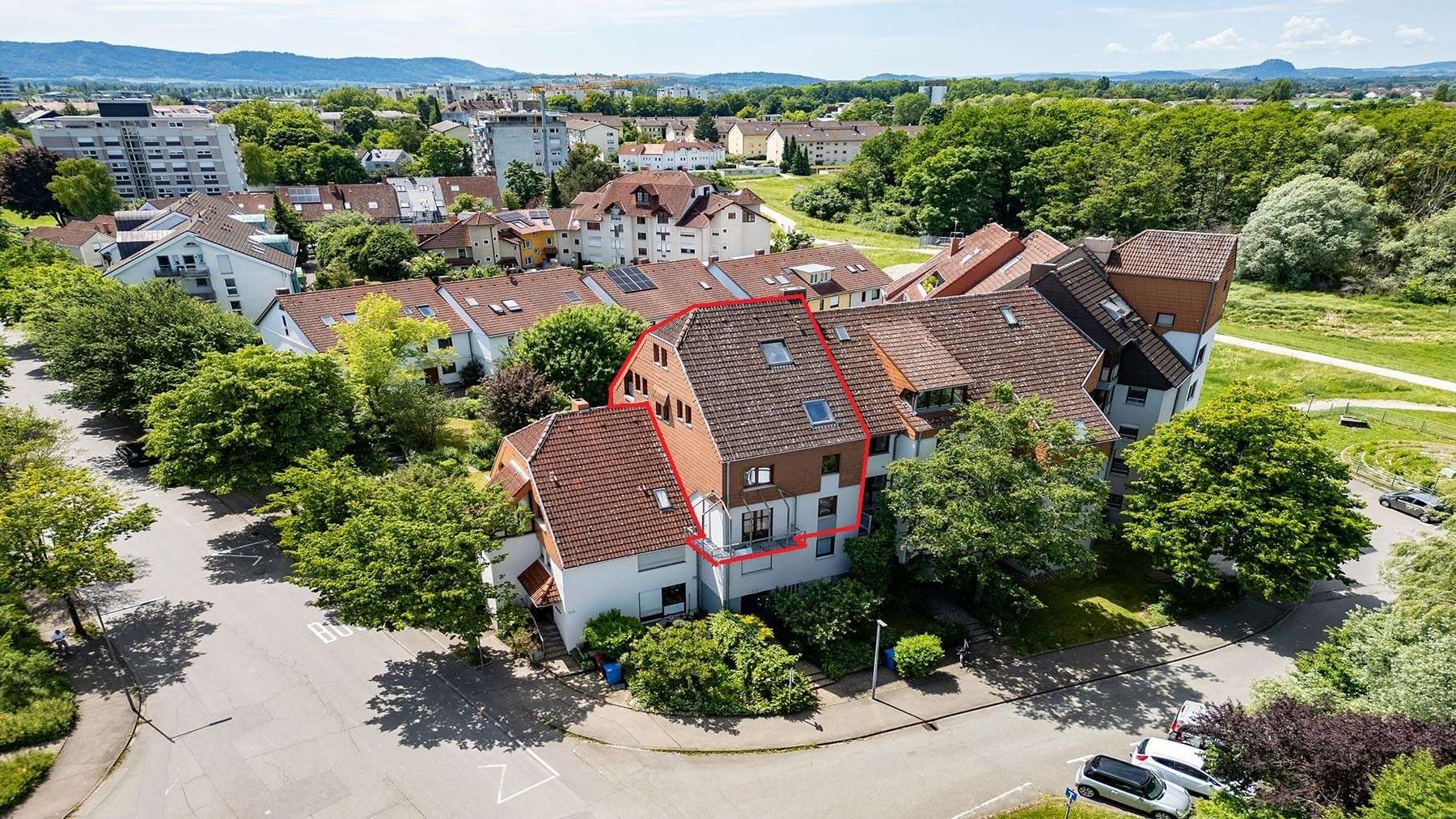 Luftaufnahme - Maisonette-Wohnung in 78315 Radolfzell mit 167m² kaufen