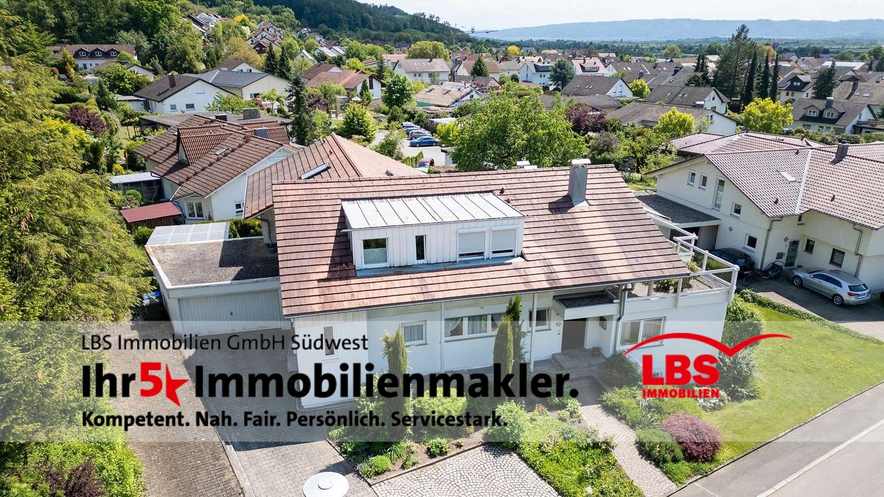 Luftaufnahme - Bungalow in 78256 Steißlingen mit 150m² kaufen