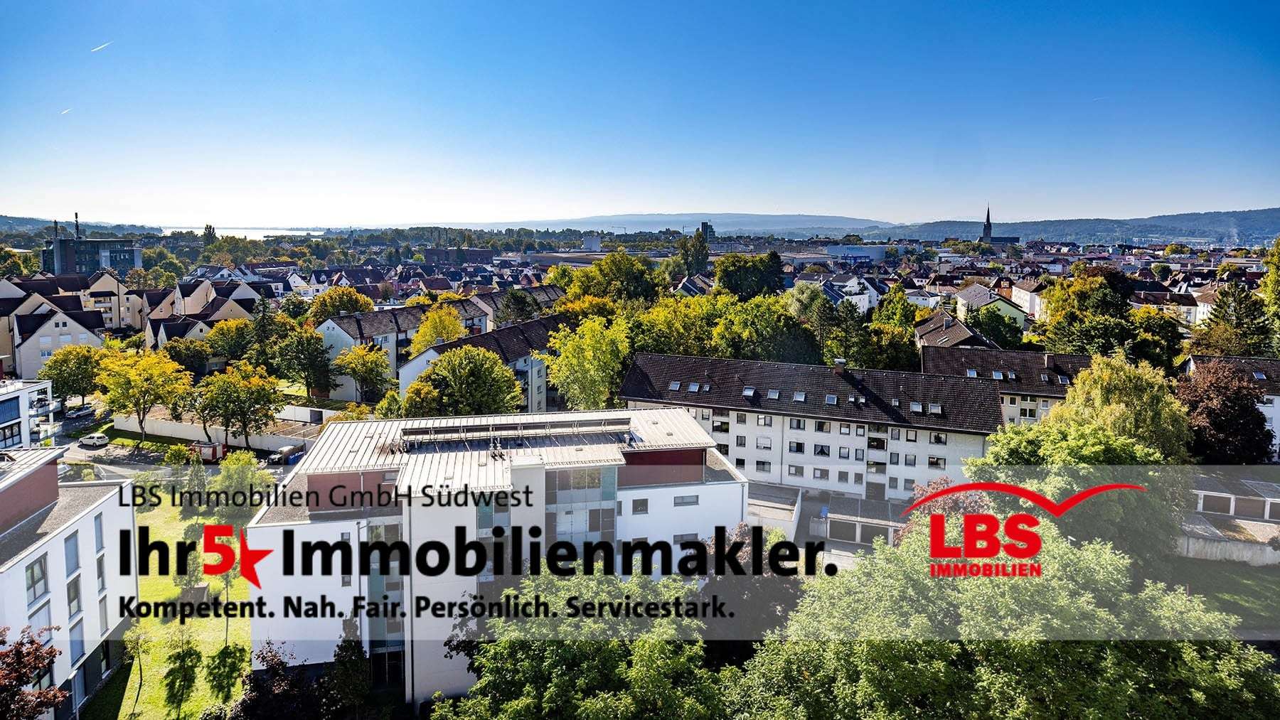 Balkon mit Blick auf Radolfzell Balkon mit Blick auf Radolfzell - Etagenwohnung in 78315 Radolfzell mit 79m² kaufen